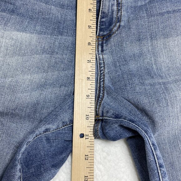 Kut From The Kloth Jeans Womens Sz 14 Blue Ankle Skinny Distressed Denim 35x28 - Picture 7 of 13